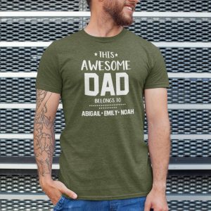 Fathers Day Shirt From Daughter This Awesome Dad Personalized