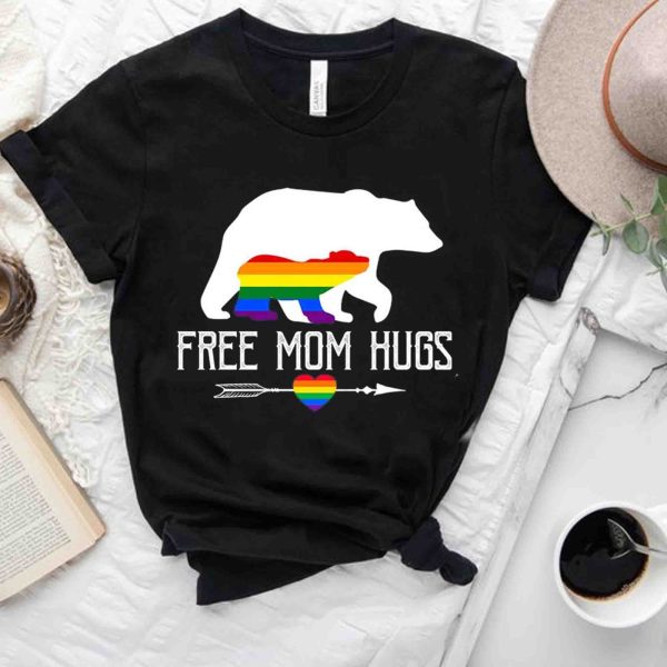 Free Mom Hugs LGBT Pride Mama Bear Mother’s Day T Shirt