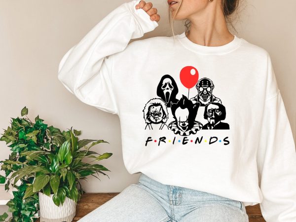 Halloween Friends Scary Movie Horror Spooky Shirt