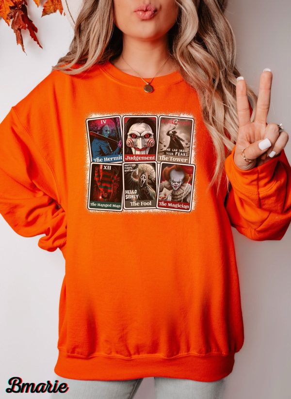 Horror Movie Tarot Cards Killers Shirt