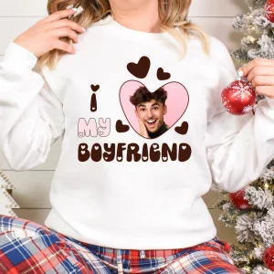 I Love My Girlfriend Valentines Heart Boyfriend Shirt 3