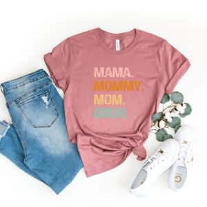 Mama Mommy Mom Bruh Heart Mothers Day Shirt 4