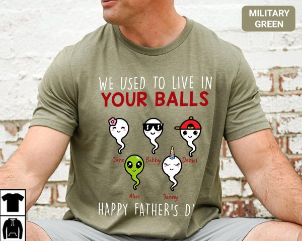 Personalized Dad Funny Fathers Day Shirt