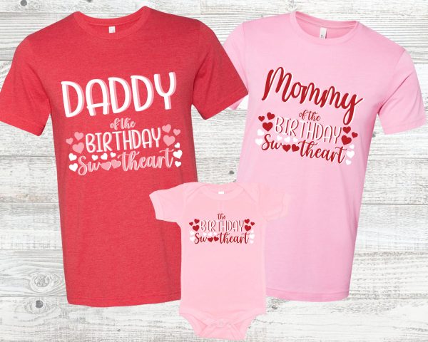 Pink And Red Valentine’s Birthday Shirt