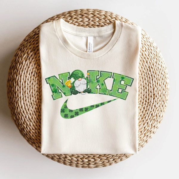 St Patricks Day Swoosh Lucky Charm Nike Gnomes Shirt