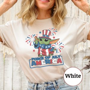 Star War Force Of July American Baby Yoda Indepence Day Shirt 3