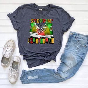 Steppin Into Juneteenth Black History Free ish Shirt 5