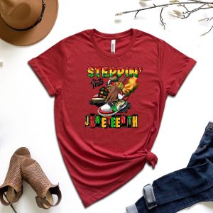 Steppin Into Juneteenth Black Lives Matter Civil Rights Shirt 3