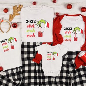 Stink Stank Stunk Matching 2022 Christmas Xmas Shirt 3