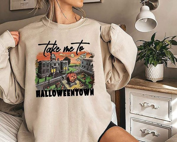 Take Me To Halloweentown University Fall Pumpkin Unisex Sweatshirt