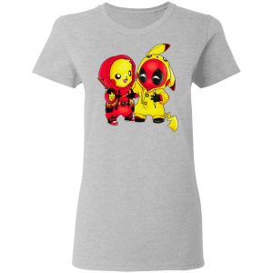 Baby Pokemon Pikachu And Deadpool Shirt 12