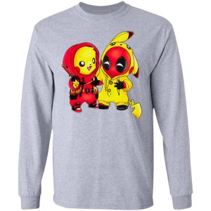 Baby Pokemon Pikachu And Deadpool Shirt 2