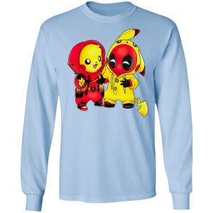 Baby Pokemon Pikachu And Deadpool Shirt 4