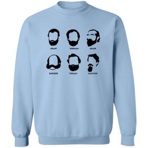 Beards And Generals Union Grant Sherman Meade Burnside Thomas Hancock T Shirts Hoodie Sweatshirt 12