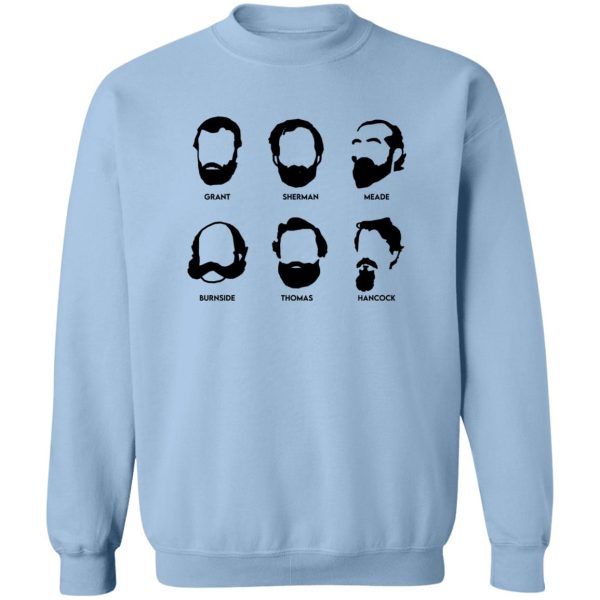 Beards And Generals Union Grant Sherman Meade Burnside Thomas Hancock T-Shirts, Hoodie, Sweatshirt