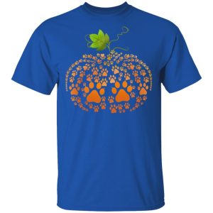 Cat Paw Print Pumpkin Halloween T Shirts 12