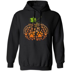 Cat Paw Print Pumpkin Halloween T Shirts 6