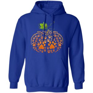 Cat Paw Print Pumpkin Halloween T Shirts 9