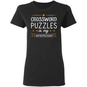 Crossword Puzzles Is My Antidepressant Gaming Shirt 13