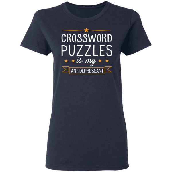 Crossword Puzzles Is My Antidepressant Gaming Shirt