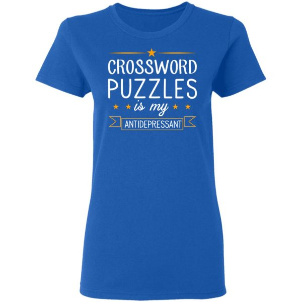 Crossword Puzzles Is My Antidepressant Gaming Shirt