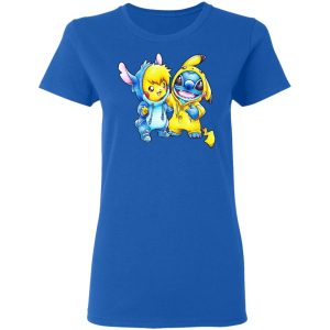 Cute Stitch Pokemon T Shirts 4