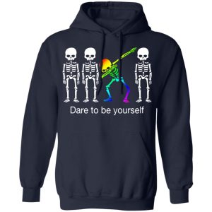 Dabbing Skeleton Dare To Be Yourself T Shirts 7