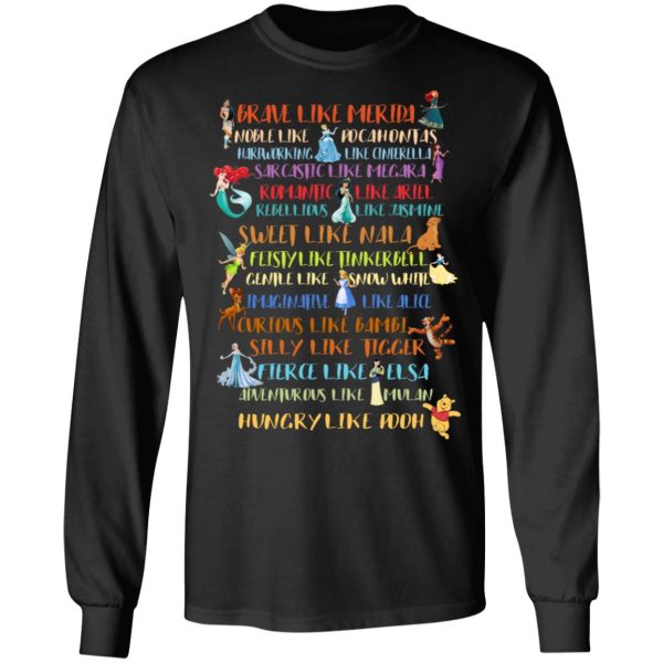 Disney Princess Brave Like Merida, Noble Like Pocahontas T-Shirts, Hoodies, Sweater