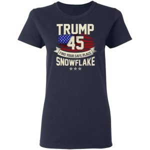 Donald Trump 45 Find Your Safe Place Snowflake Shirt 3