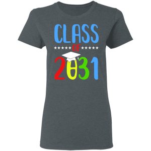 Grow With Me First Day Of School Class Of 2031 Youth T Shirts 2