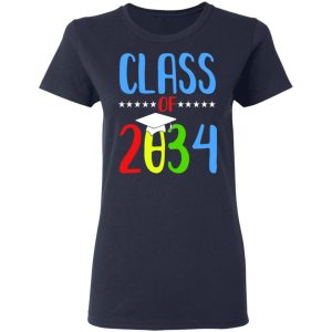 Grow With Me First Day Of School Class Of 2034 Youth T Shirts 3