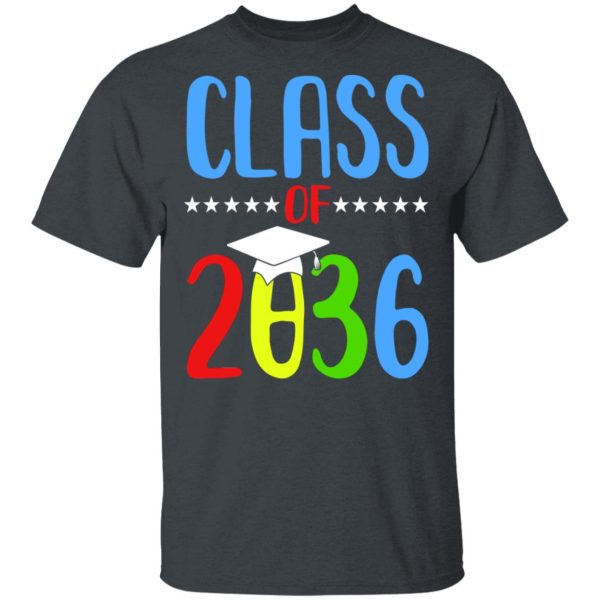 Grow With Me First Day Of School Class Of 2036 Youth T-Shirts