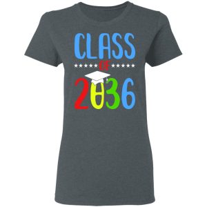 Grow With Me First Day Of School Class Of 2036 Youth T Shirts 2