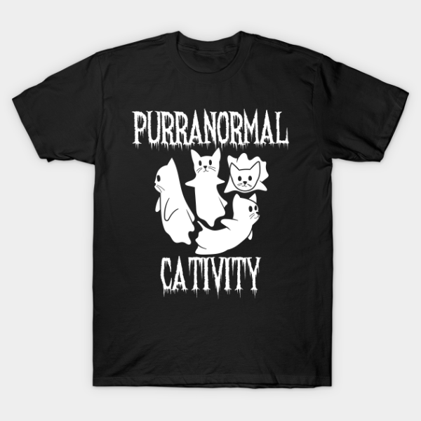 Halloween Purranormal Cativity Cat T-Shirt