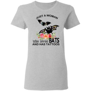 Just A Woman Who Loves Bats And Has Tattoos T Shirts Hoodies Long Sleeve 12