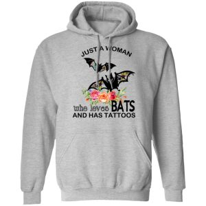 Just A Woman Who Loves Bats And Has Tattoos T Shirts Hoodies Long Sleeve 5