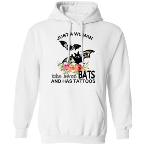 Just A Woman Who Loves Bats And Has Tattoos T Shirts Hoodies Long Sleeve 6