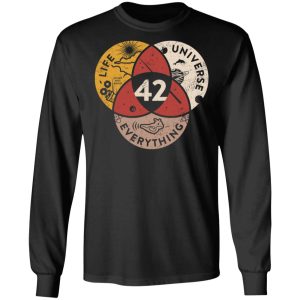 Science 42 Angel Number Life Universe Everything Number 42 T Shirts Hoodies Long Sleeve 5