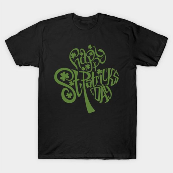 Shamrock text Happy St. Patrick’s Day T-shirt