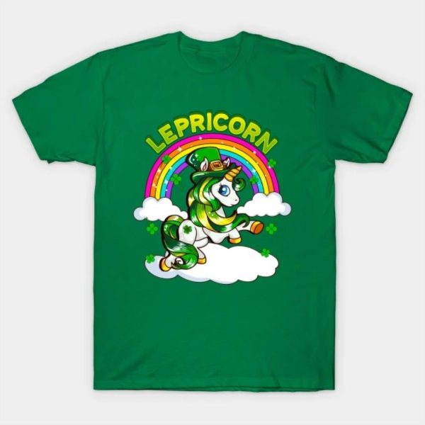 St Patricks Day Unicorn Lepricorn Irish T-Shirt