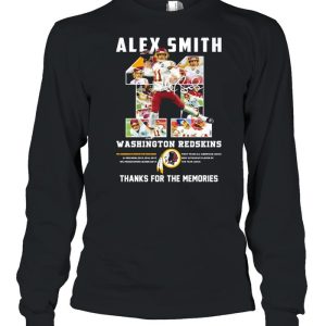 11 Alex Smith Washington Redskins Thank You For The Memories Signature Shirt 3