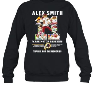 11 Alex Smith Washington Redskins Thank You For The Memories Signature Shirt 4