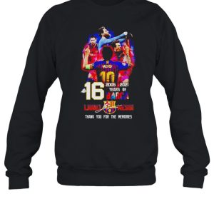 16 years of Barca 2005 2021 Lionel Messi thank you for the memories shirt 4