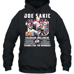 19 Joe Sakic Colorado Avalanche Thank You For The Memories Signature Shirt 5