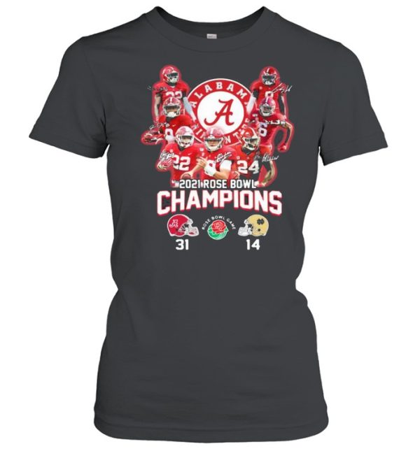 2021 Alabama Crimson Tide Rose Bowl Champions Shirt