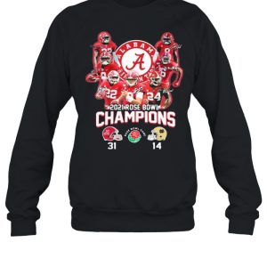 2021 Alabama Crimson Tide Rose Bowl Champions Shirt 4