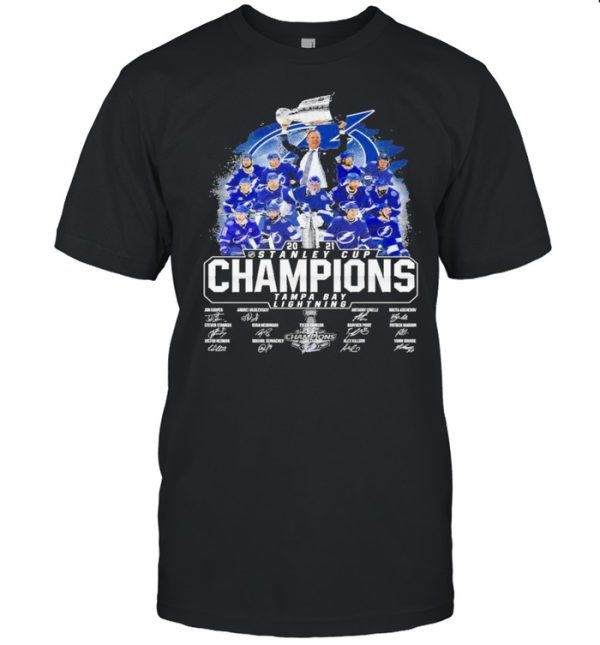 2021 stanley cup tampa bay lightning teams shirt