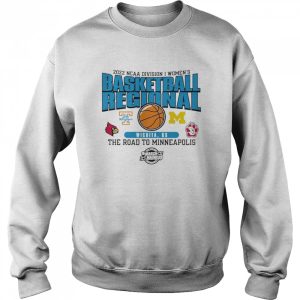 2022 NCAA Division I Women's Basketball Regional Wichita KS the road to Minneapolis shirt 4