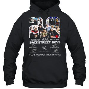 28 Years Of BSB 1993 2021 Backstreet Boys Thank You For The Memories Shirt 5