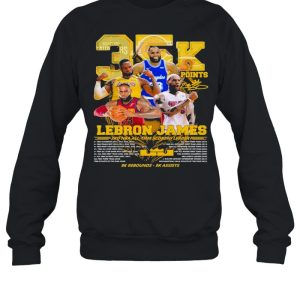 35k Points Lebron James 3rd Nba All Time Scoring Leader 9k Rebounds 9k Assists Shirt 4